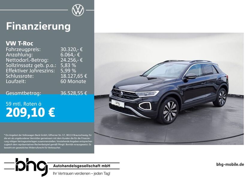 VW T-Roc 25.179 km 30.320 € Reutlingen 72770