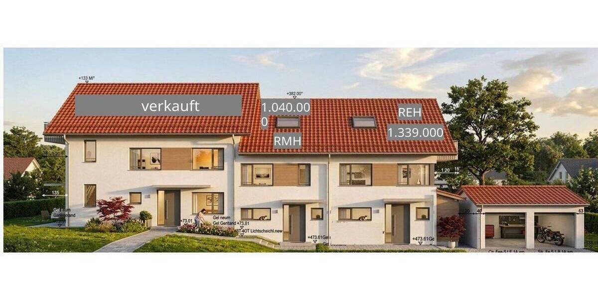Reihenmittelhaus Oberhaching Deisenhofen - 5 Zimmer, 124 m&sup2;, 1.040.000&euro; | Angebot:26124821