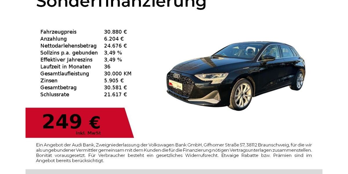 Audi A3 25.098 km 30.880 &euro; Dessau-Roßlau 06844