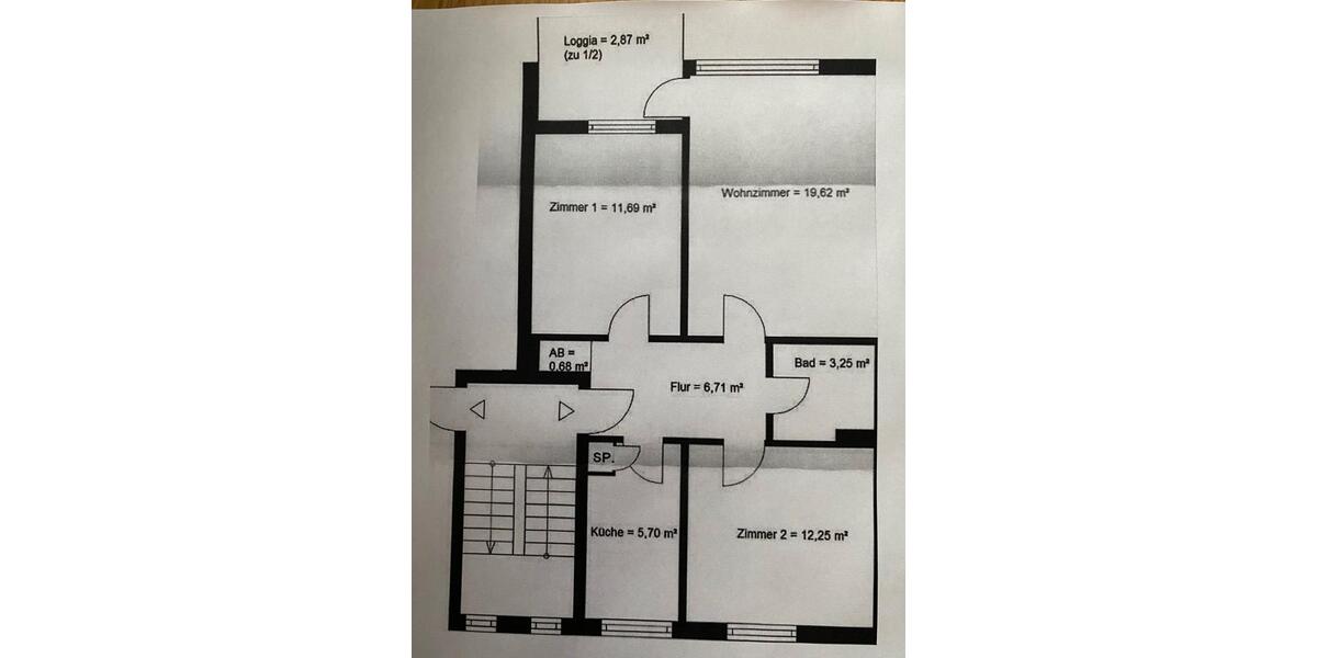 Etagenwohnung Bremen Huchting - 3 Zimmer, 65 m&sup2;, 217.500&euro; | Angebot:26824376