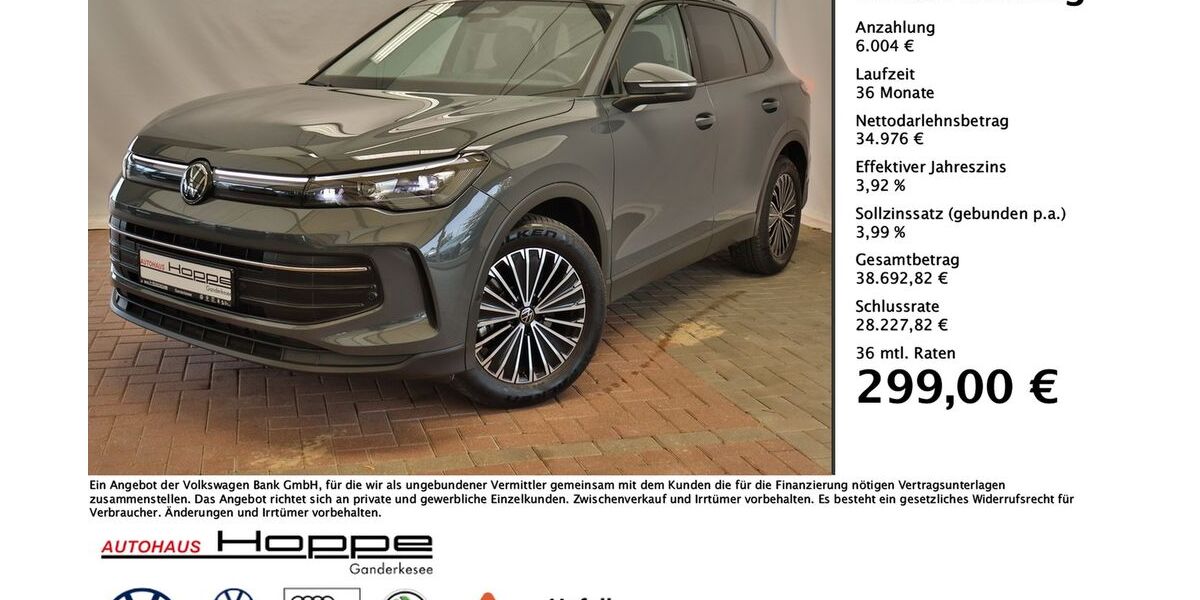 VW Tiguan 13.130 km 38.890 &euro; Ganderkesee 27777