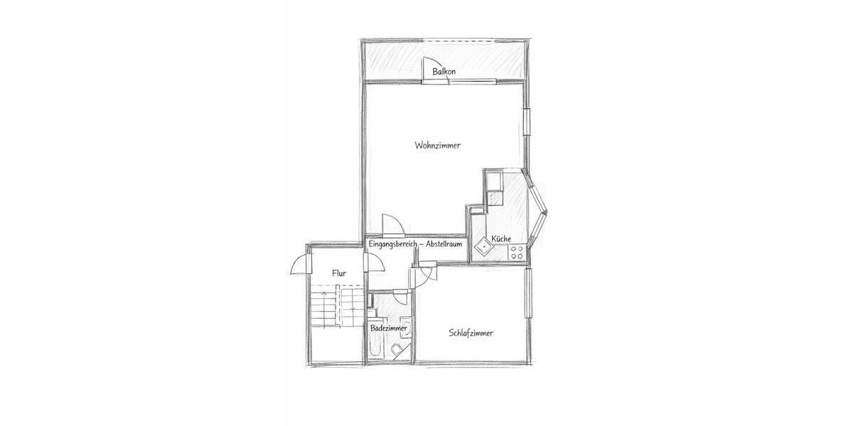 Dachgeschoßwohnung Radeberg - 2 Zimmer, 65 m&sup2;, 650&euro; | Angebot:24842377
