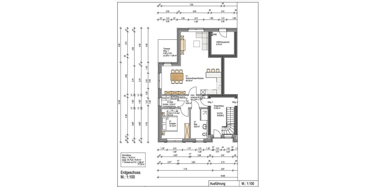 Erdgeschoßwohnung Sögel - 2 Zimmer, 78 m&sup2;, 778&euro; | Angebot:26343106