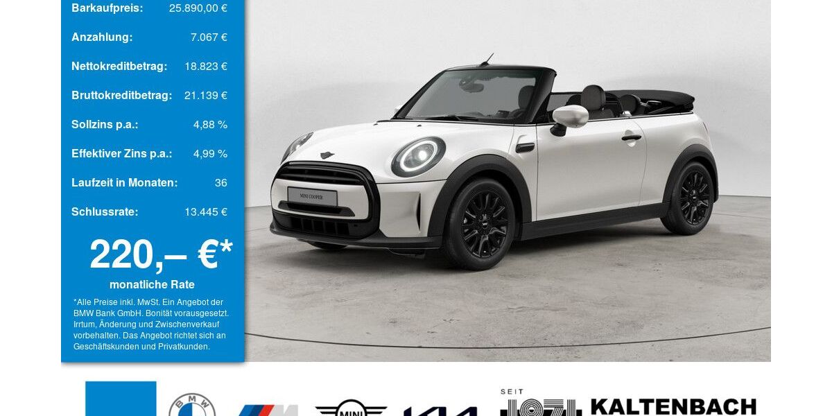 Mini Cooper Cabrio 27.640 km 25.890 &euro; Arnsberg 59823