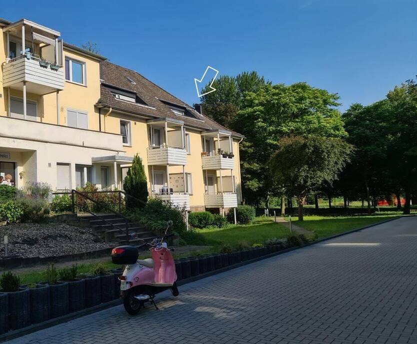 Schönes Dachstudio mit Loggia in Gladbeck-Brauck in Grünlage
