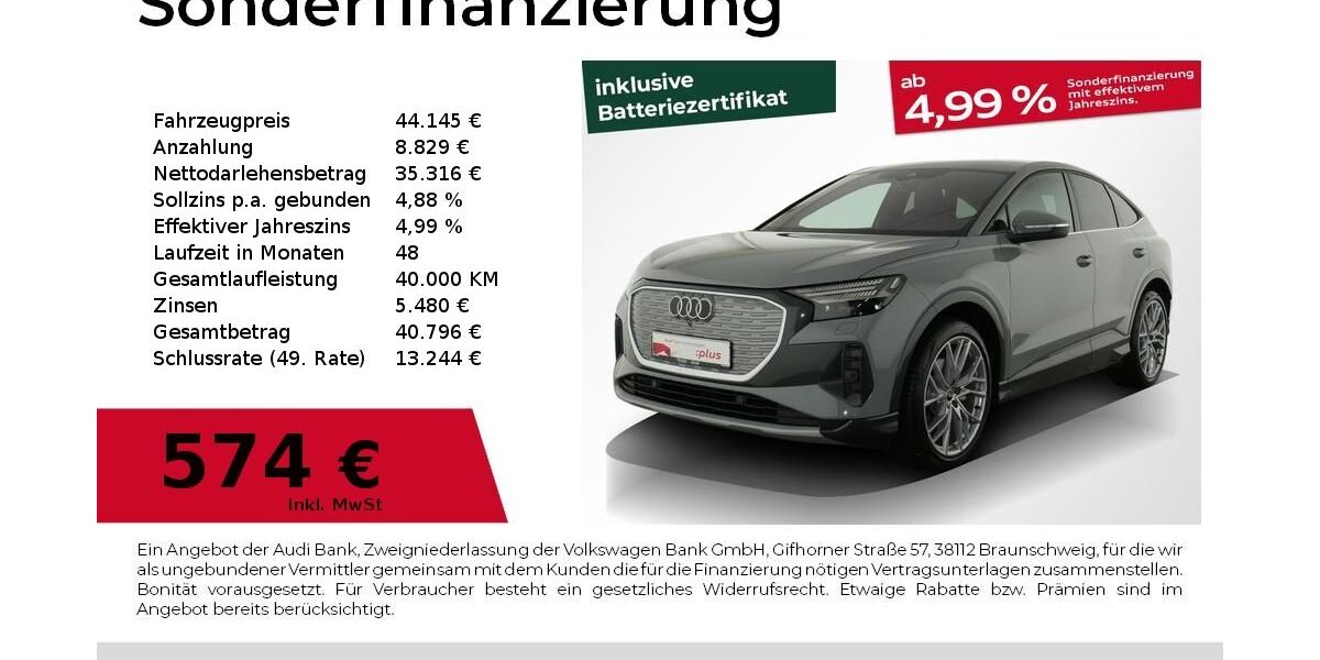 Audi Q4 e-tron 7.797 km 44.145 &euro; Nürnberg 90441