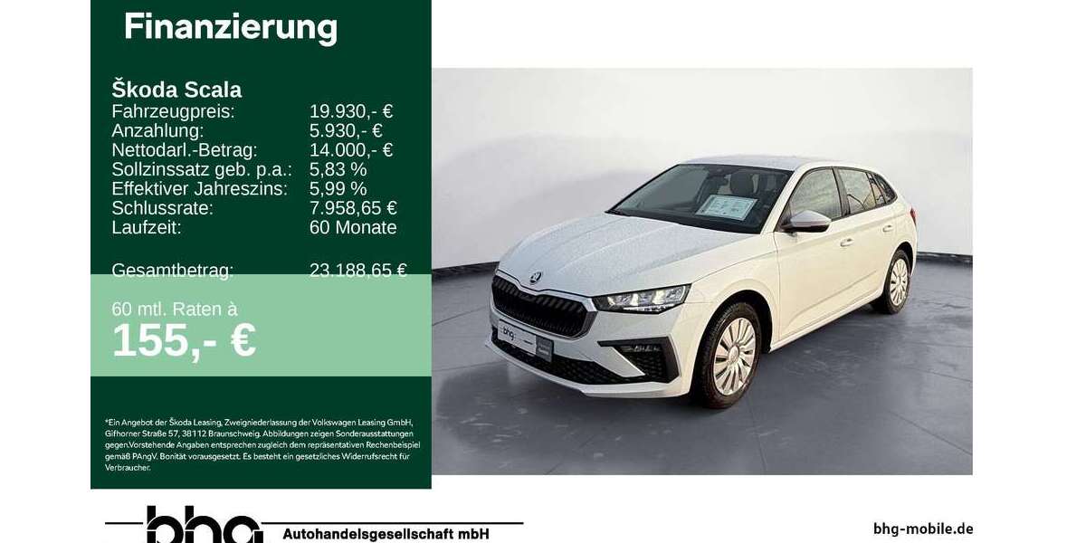 Skoda Scala 15.636 km 19.930 &euro; Mössingen 72116