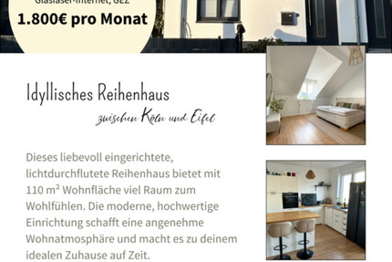 Haus Nörvenich - 3 Zimmer, 110 m&sup2;, 1.800&euro; | Angebot:25027195