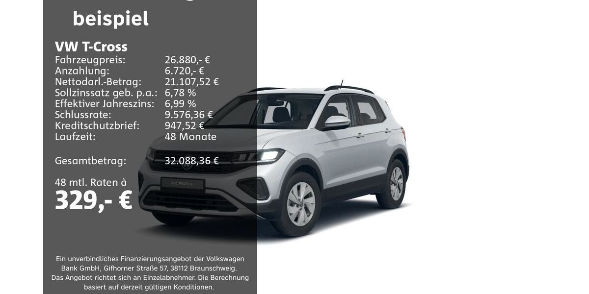 VW T-Cross 12.184 km 26.880 &euro; Groß-Umstadt 64823