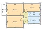 Anfragestopp ---- 3-Raum-Wohnung in Rostocker Südstadt zimmer