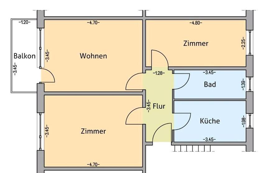 Anfragestopp ---- 3-Raum-Wohnung in Rostocker Südstadt zimmer