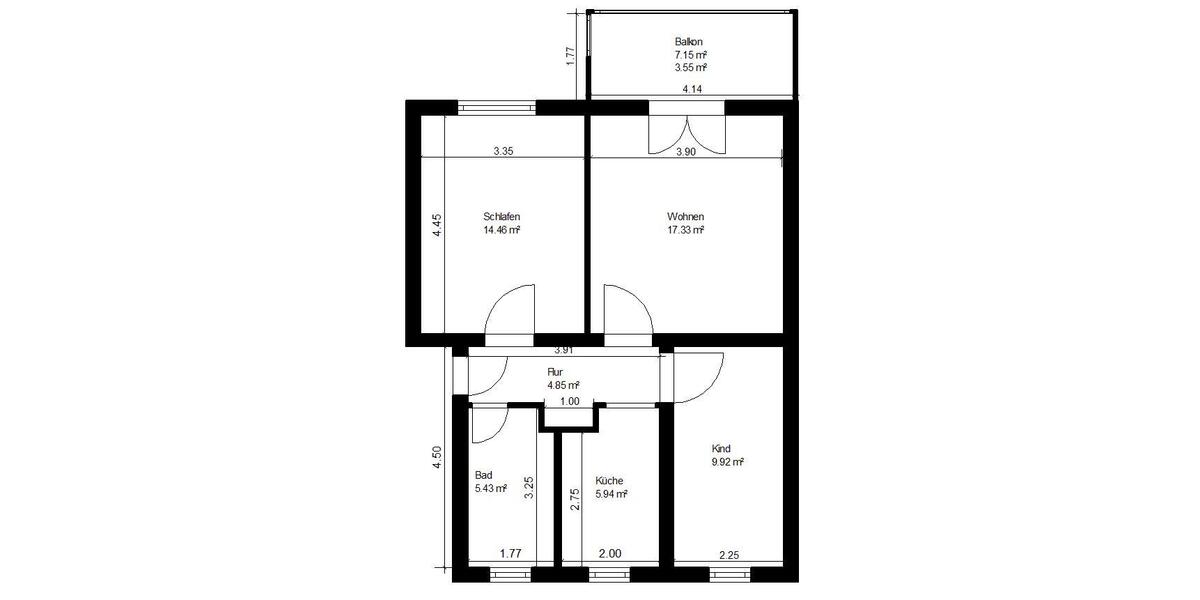 Etagenwohnung Dippoldiswalde - 3 Zimmer, 63 m&sup2;, 451&euro; | Angebot:25103366