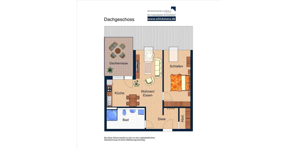 Etagenwohnung Leipzig Plaußig-Portitz - 2 Zimmer, 68 m&sup2;, 835&euro; | Angebot:25568186