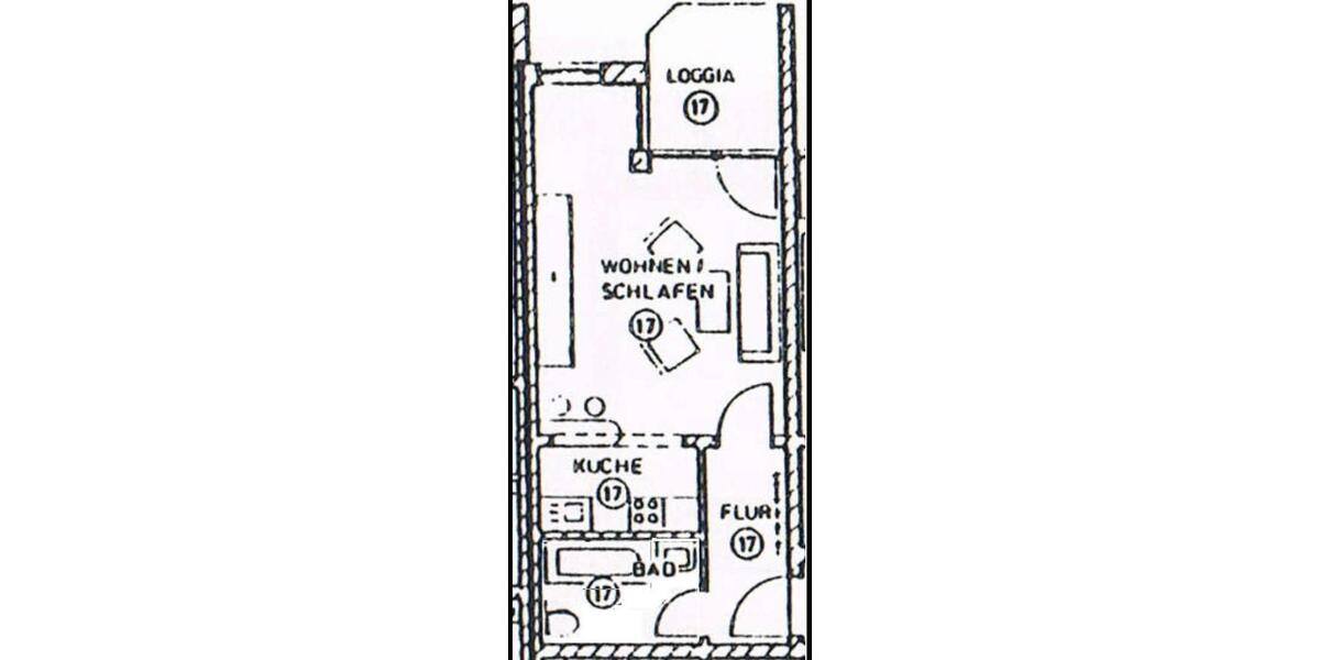 Etagenwohnung Neusäß - 1 Zimmer, 37 m&sup2;, 167.000&euro; | Angebot:26823831
