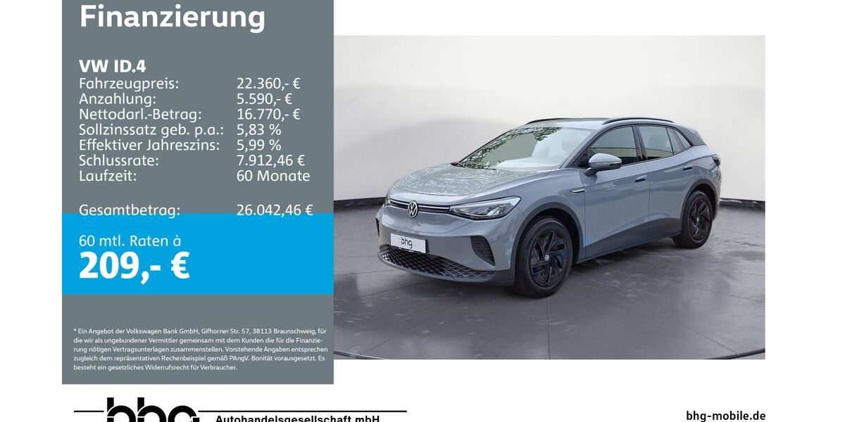 VW ID.4 37.875 km 22.360 &euro; Freiburg 79115