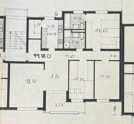 Etagenwohnung Braunschweig Timmerlah-Geitelde-Stiddien - 4 Zimmer, 99 m&sup2;, 280.000&euro; | Angebot:26934571