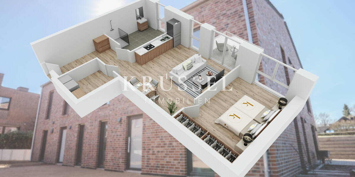Etagenwohnung Lingen - 2 Zimmer, 79 m&sup2;, 332.900&euro; | Angebot:26834001