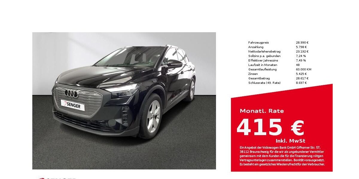 Audi Q4 e-tron 85.400 km 28.990 &euro; Lingen 49809