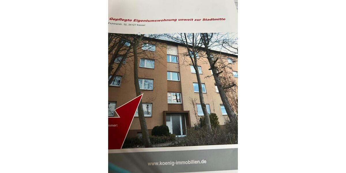 Etagenwohnung Kassel Philippinenhof-Warteberg - 2 Zimmer, 51 m&sup2;, 130.000&euro; | Angebot:27122471