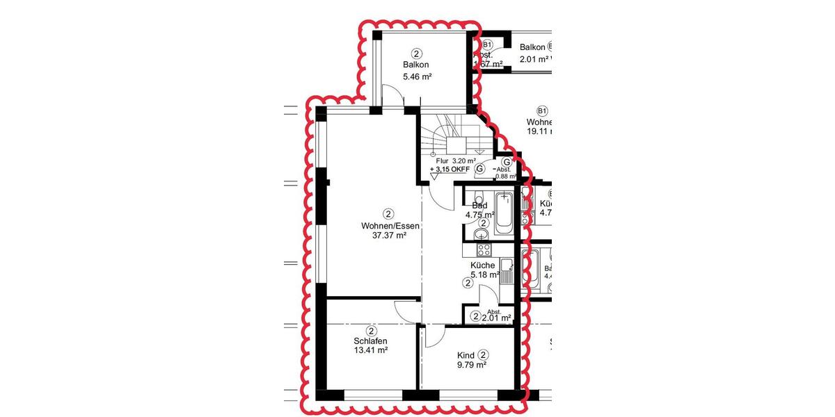 Erdgeschoßwohnung Bünde - 3 Zimmer, 75 m&sup2;, 675&euro; | Angebot:26321261
