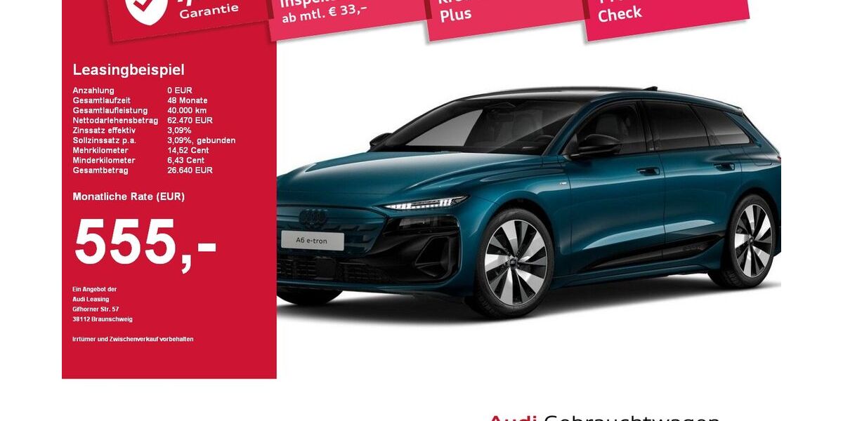 Audi A6 e-tron 7.062 km 62.470 &euro; Plattling 94447