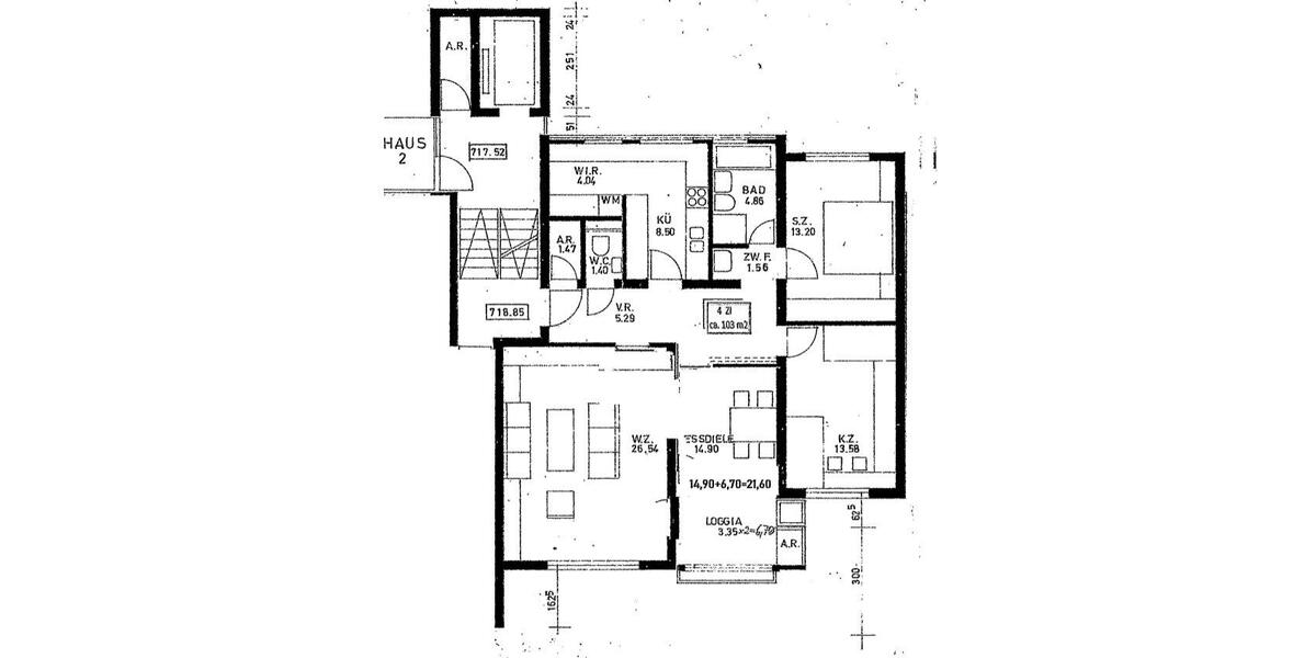 Etagenwohnung Villingen-Schwenningen Schwenningen - 4.5 Zimmer, 103 m&sup2;, 250.000&euro; | Angebot:26384547
