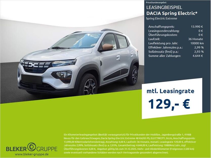 Dacia Spring 7.602 km 13.990 € Borken 46325