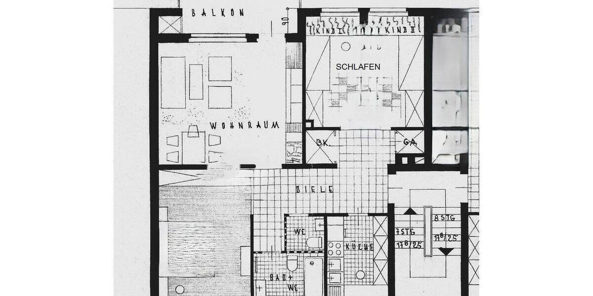Etagenwohnung Geesthacht / Tesperhude Tesperhude - 3 Zimmer, 85 m&sup2;, 160.000&euro; | Angebot:24038106