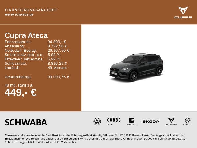 Cupra Ateca 38.800 km 34.890 &euro; Gersthofen 86368