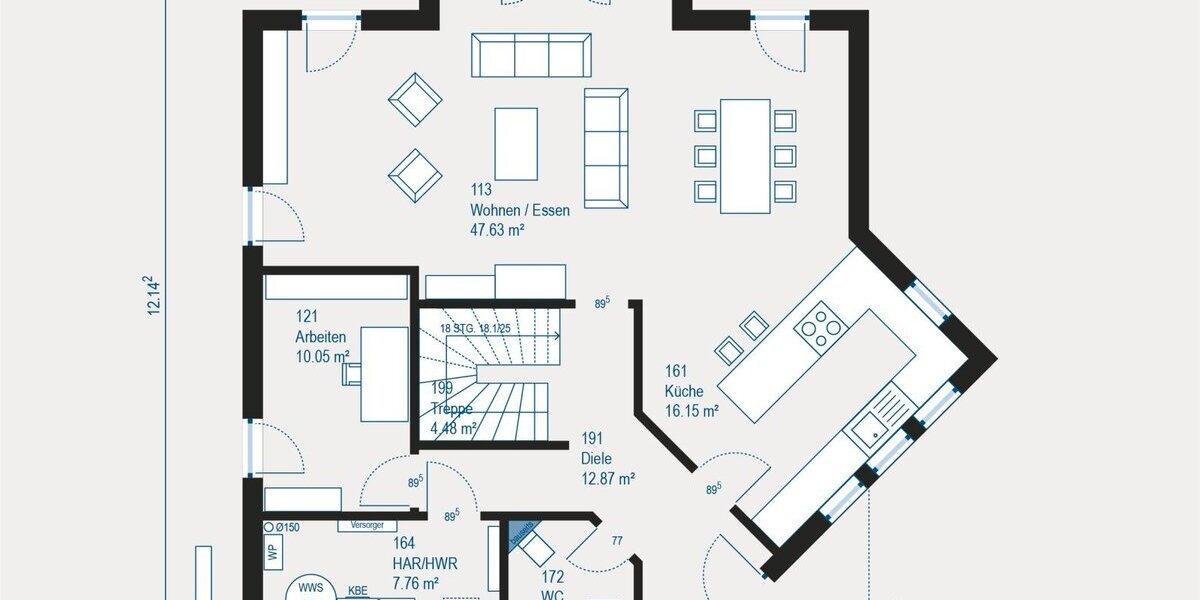 Individuell geplantes Einfamilienhaus in Datteln - Einfamilienhaus Datteln | Angebot:27347237