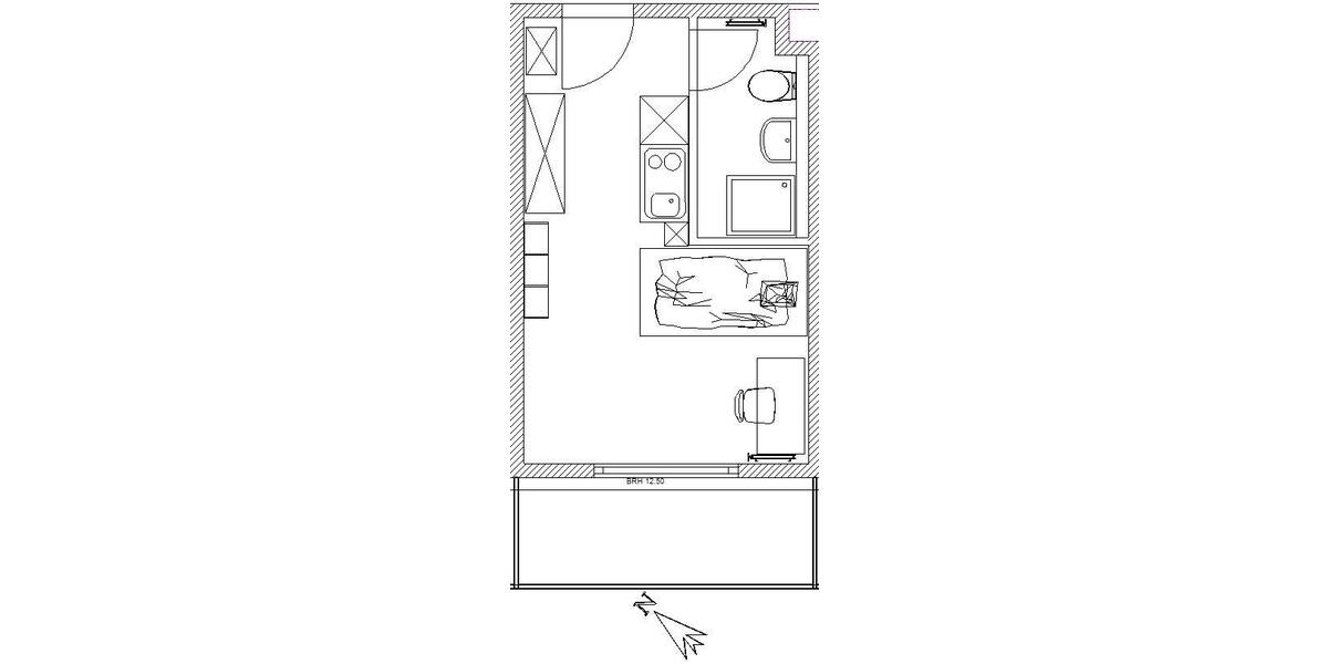 Etagenwohnung Aalen - 1 Zimmer, 24 m&sup2;, 430&euro; | Angebot:26118255