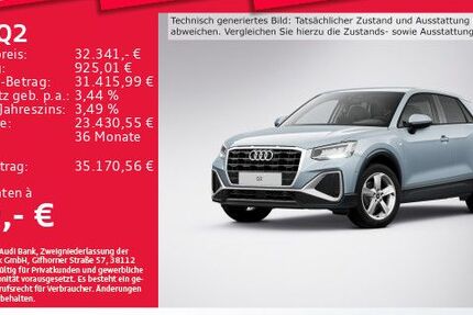 Audi Q2 3.369 km 31.772 € Eching 85386
