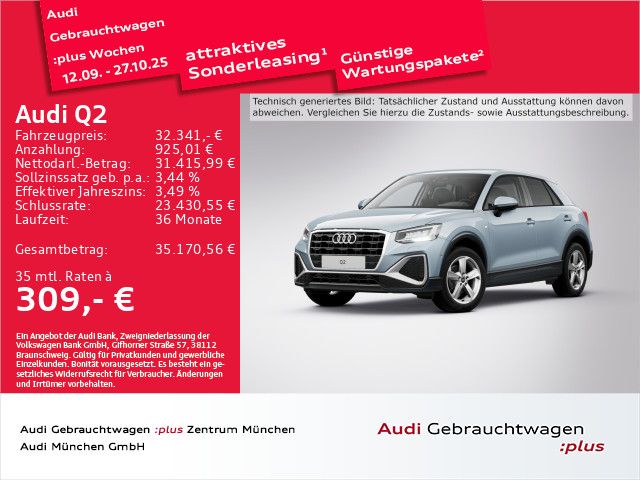 Audi Q2 3.369 km 31.772 € Eching 85386
