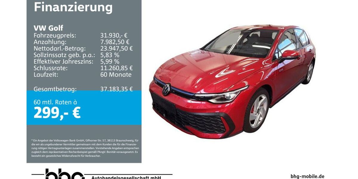 VW Golf 10.227 km 31.930 &euro; Mössingen 72116