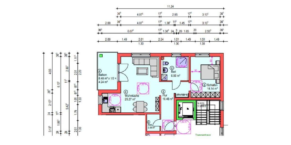 Etagenwohnung Ergoldsbach Langenhettenbach - 2 Zimmer, 66 m&sup2;, 755&euro; | Angebot:26787612