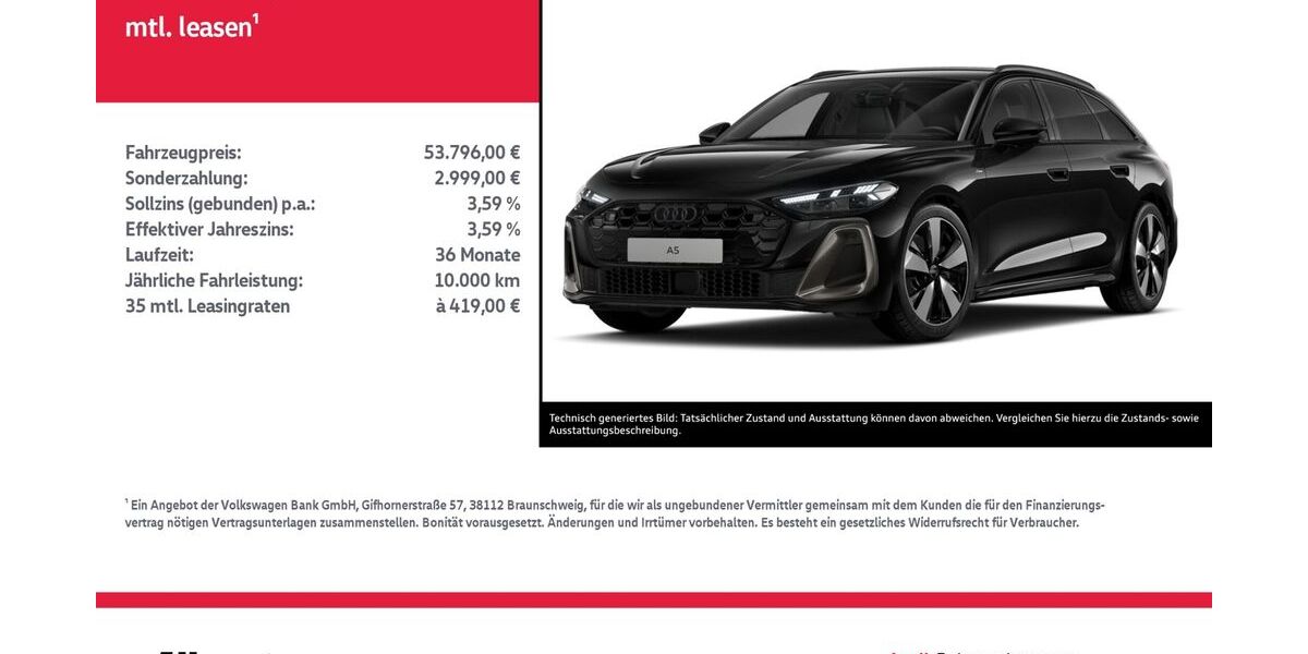 Audi A5 24.619 km 53.796 &euro; Nordhausen 99734