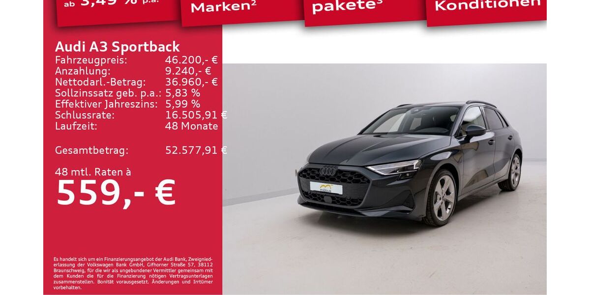 Audi A3 5.000 km 44.989 &euro; Berlin 13088