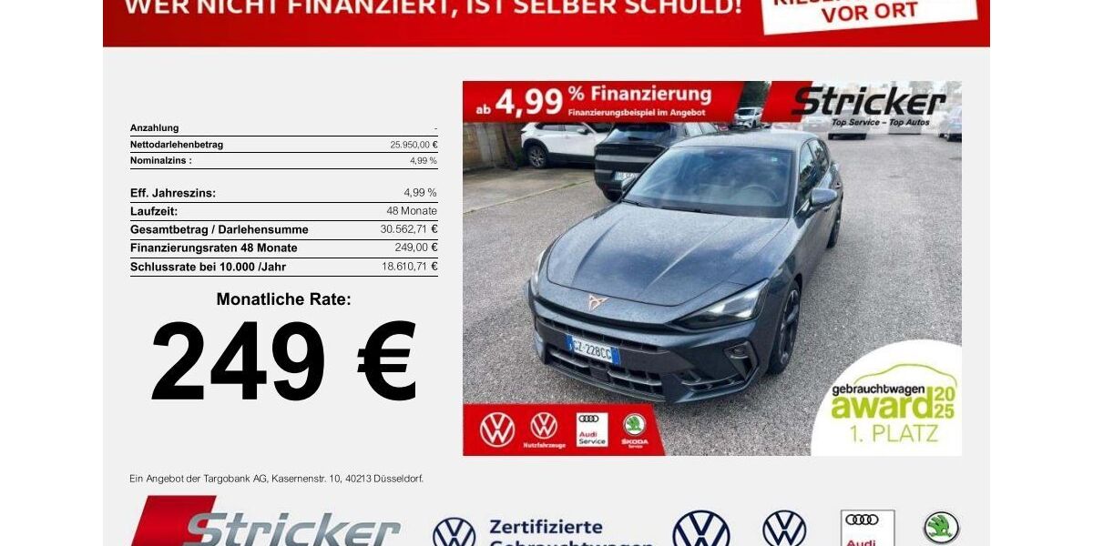 Cupra Leon 16.341 km 25.939 &euro; Detmold 32760