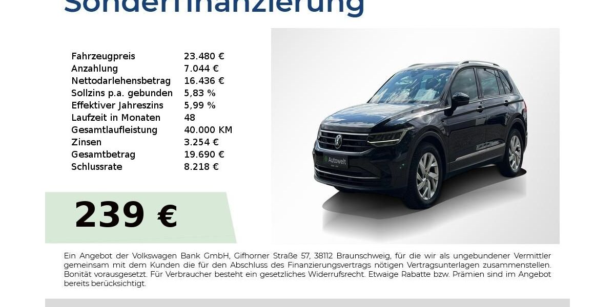VW Tiguan 45.250 km 23.480 &euro; Nürnberg 90431