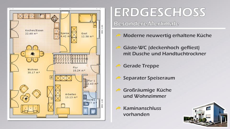 Modernes Wohnen mit Stil & Komfort: Stadtvilla mit Sauna & Garten 7.5 zimmer