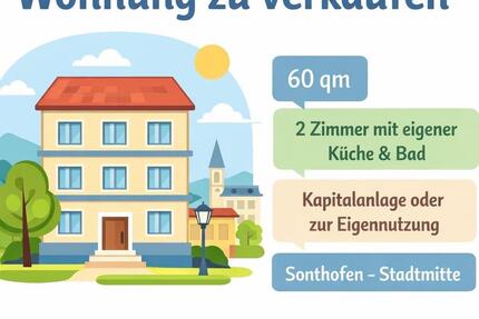 Wohnung Sonthofen - 2 Zimmer, 60 m&sup2;, 230.000&euro; | Angebot:25292483