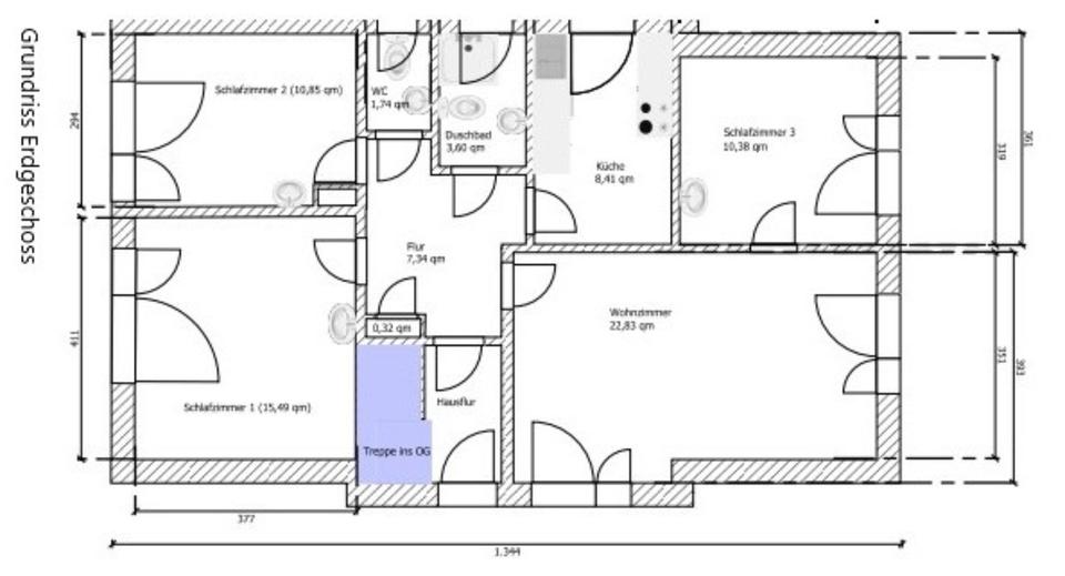 Helle 4-Zimmer-Wohnung in Wittdün zur Dauermiete 4 zimmer