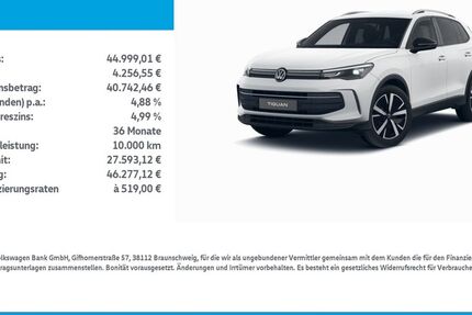 VW Tiguan 5.022 km 44.999 &euro; Leinefelde-Worbis/DE 37327