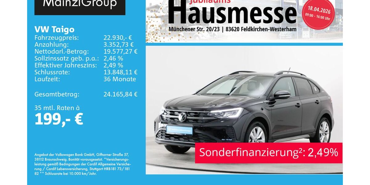 VW Taigo 22.950 km 22.630 &euro; Feldkirchen/Westerham 83620