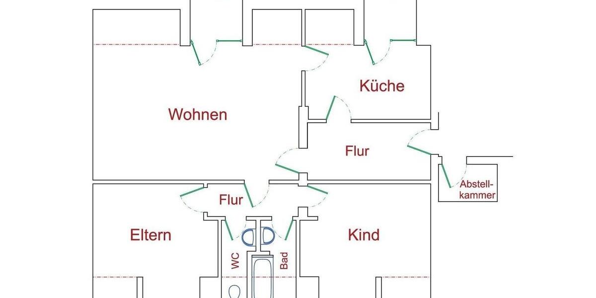 Dachgeschoßwohnung Peine - 3 Zimmer, 118 m&sup2;, 800&euro; | Angebot:26379891