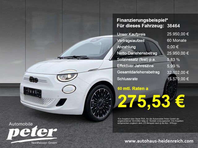 Fiat 500 18.750 km 25.950 &euro; Witzenhausen 37213