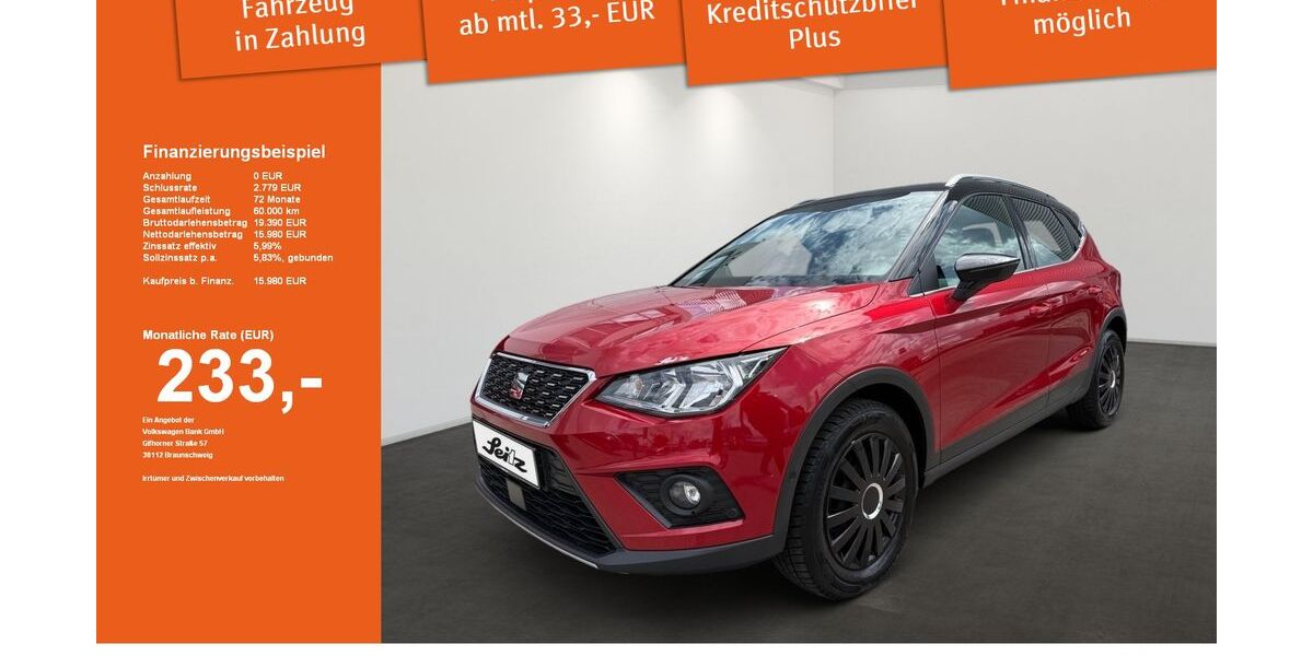 Seat Arona 94.865 km 15.980 &euro; Memmingen 87700