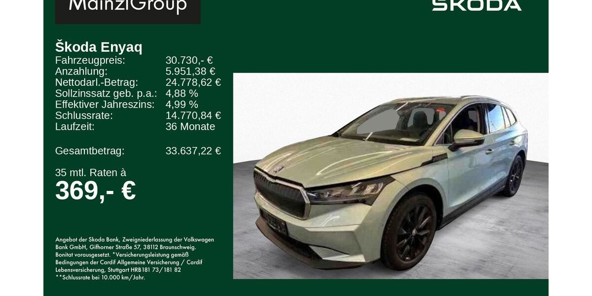 Skoda Enyaq 38.700 km 30.730 &euro; Feldkirchen/Westerham 83620