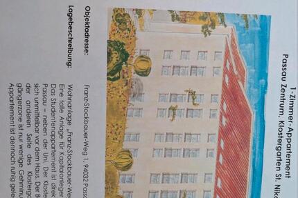 Wohnung Passau Mühltal - 1 Zimmer, 26 m&sup2;, 115.000&euro; | Angebot:27077562