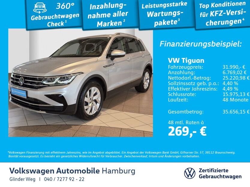 VW Tiguan 61.867 km 31.990 € Glinde 21509